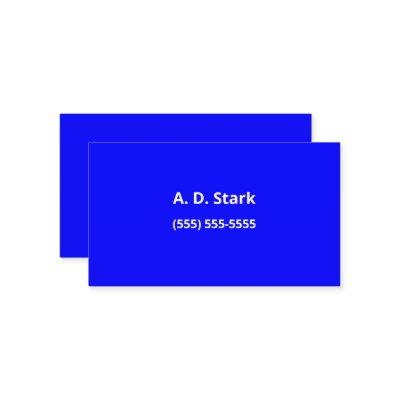 Solid Bright Blue Minimalist