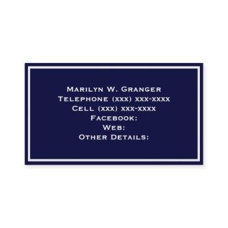 Solid Color: Navy Blue