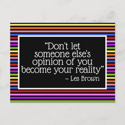 Someone Else's Opinion is Not Your Reality-Rainbow Postcard