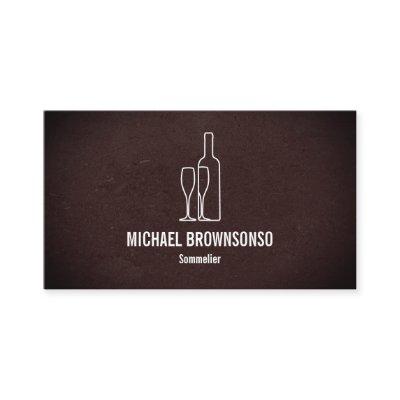 Sommelier Brown Wine Bottle