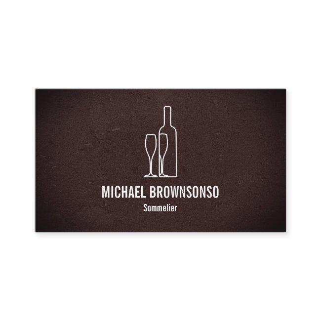 Sommelier Brown Wine Bottle