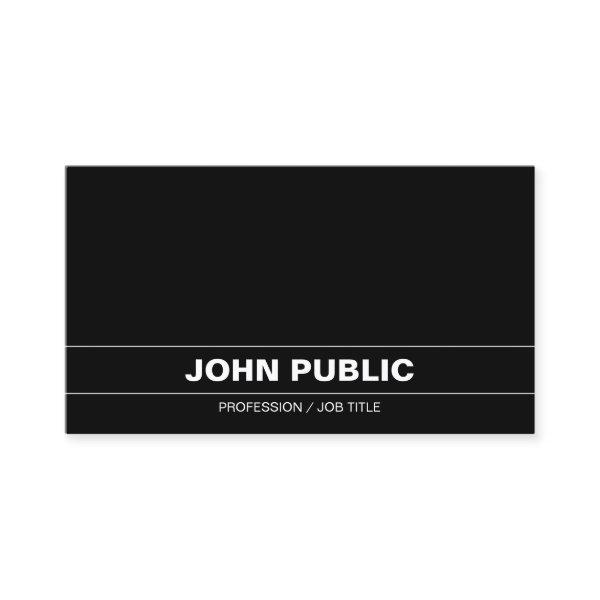 Sophisticated Black White Plain Corporate Modern