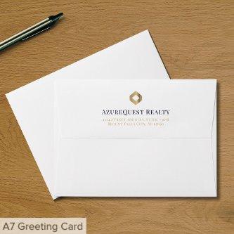 Sophisticated Business Return Address Envelope