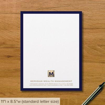 Sophisticated Company Monogram Letterhead