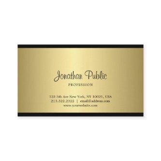Sophisticated Handwritten Script Black And Gold
