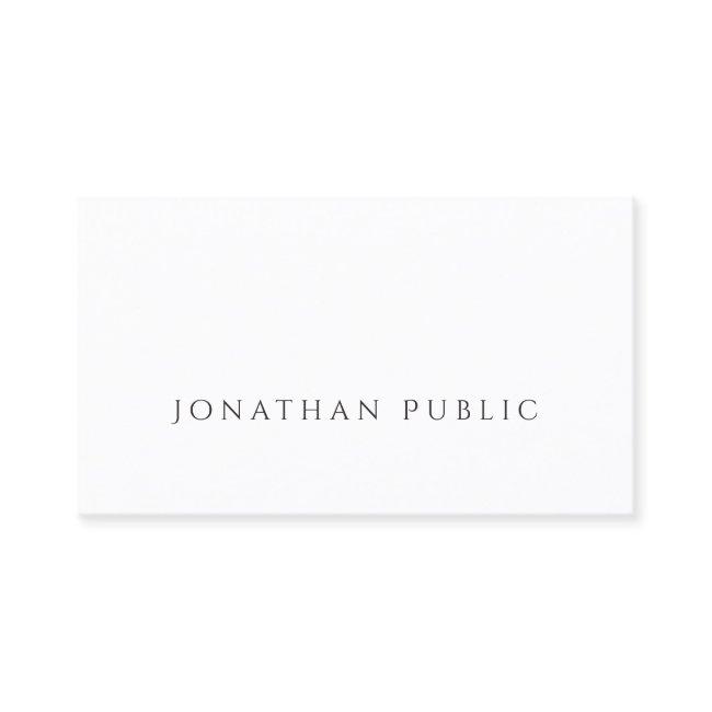 Sophisticated Minimalist Design Chic Plain Luxury