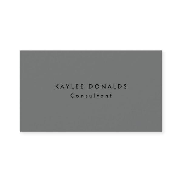 Sophisticated Minimalist Nickel Grey Professional