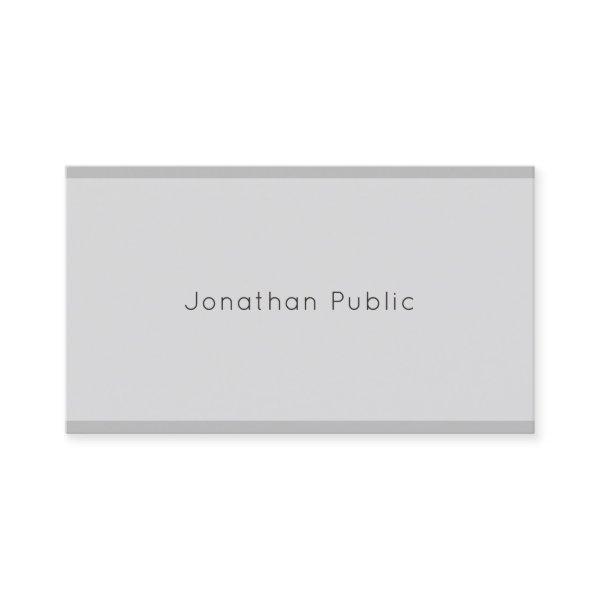 Sophisticated Modern Elegant Simple Grey Plain Top