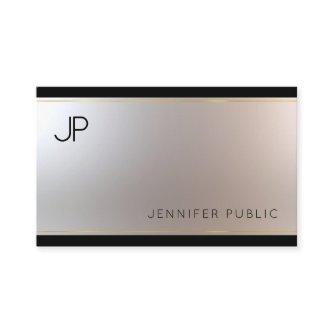 Sophisticated Monogram Glamour Gold Silver Unique