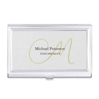 Sophisticated Script Monogram Initial Modern  Case
