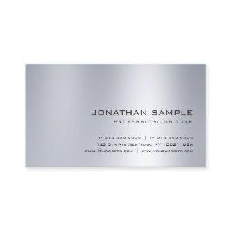 Sophisticated Silver Look Clean Plain Professional