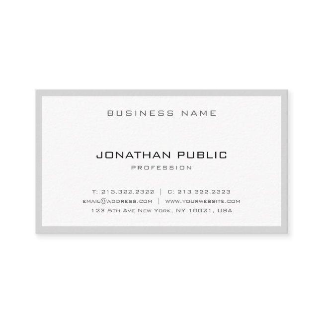 Sophisticated Simple Design Grey White Minimalist