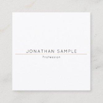 Sophisticated Simple Square Design Gold Plain Luxe Square