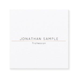 Sophisticated Simple Square Design Gold Plain Luxe Square