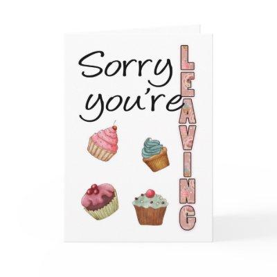 Sorry You're Leaving Business Greeting Card