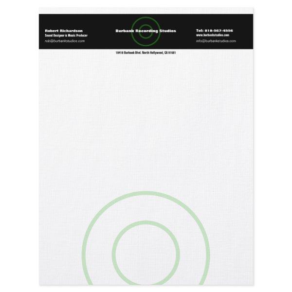 Sound Designer Letterhead