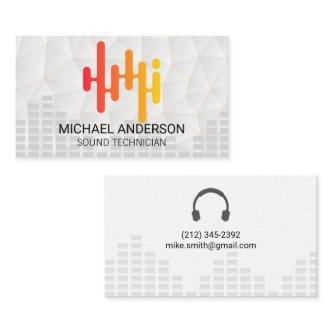 Sound Engineer | Colorful Music Equalizer Graphic