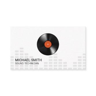 Sound Engineer Headphones Mixer Levels Vinyl