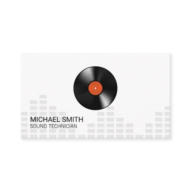 Sound Engineer Headphones Mixer Levels Vinyl