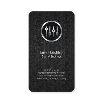 Sound Engineer Volume Sliders Black