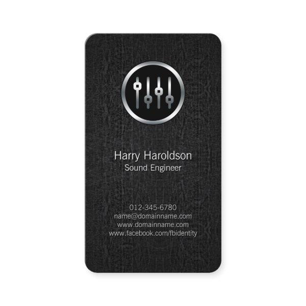 Sound Engineer Volume Sliders Black