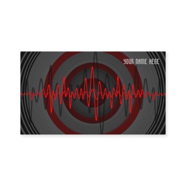 Sound Red Dark  template