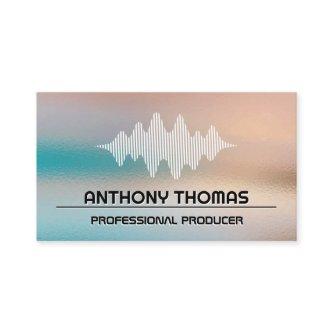 Sound Wave | Glass Texture Background