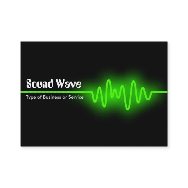 Sound Wave - Green and Black