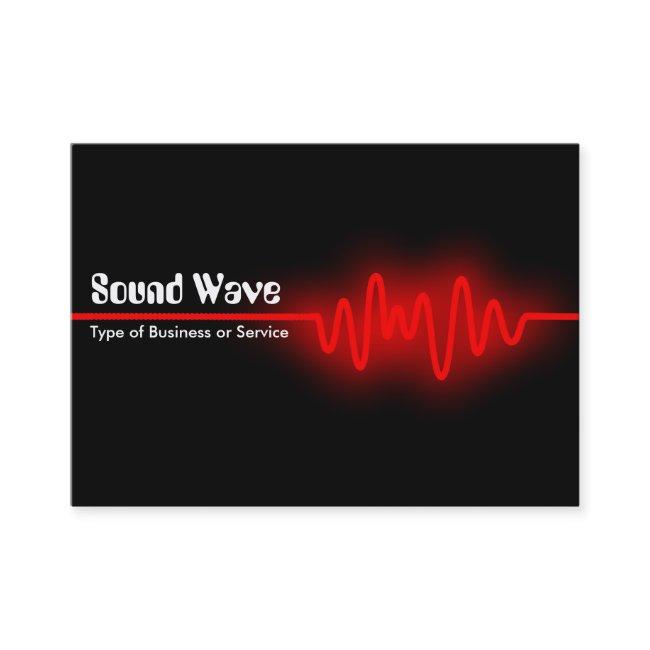 Sound Wave - Red and Black