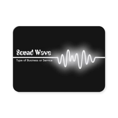 Sound Wave - White and Black (Round Corner)