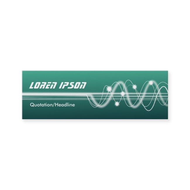 Sound Waves II - Shaded Green Mini