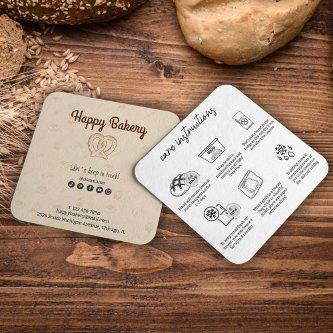 Sourdough Care Instructions Beige Bakery Icons Square