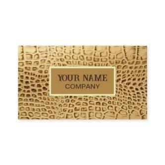 southwestern Gold brown Alligator Leather