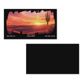 Southwestern Sunset Desert