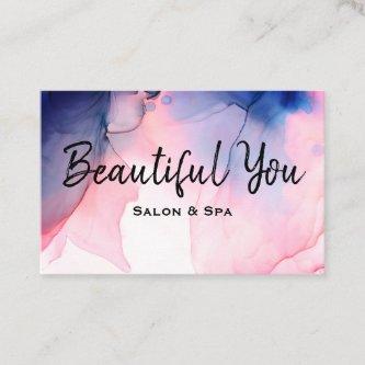*~* Spa Salon Lashes Hair Nails Massage Watercolor