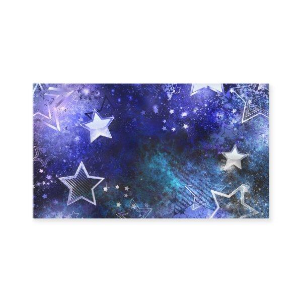 Space Background with Stars Calling Card