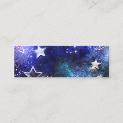 Space Background with Stars Calling Card