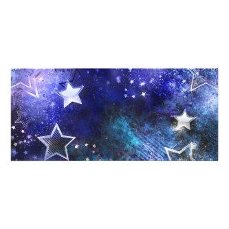 Space Background with Stars Rack Card