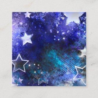 Space Background with Stars Square