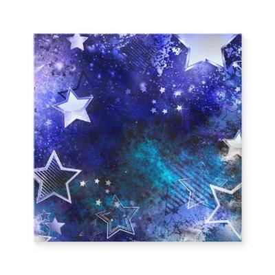 Space Background with Stars Square