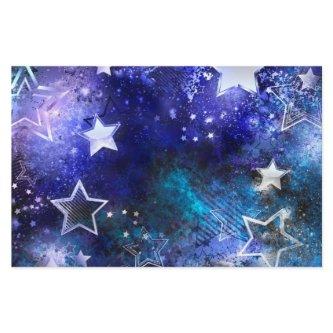 Space Background with Stars Stationery