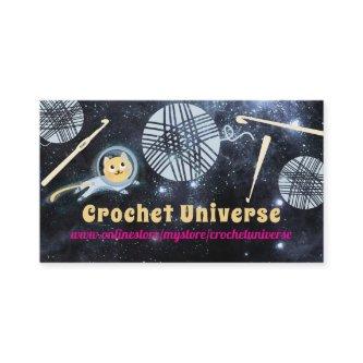 Space cat universe yarn crochet hooks
