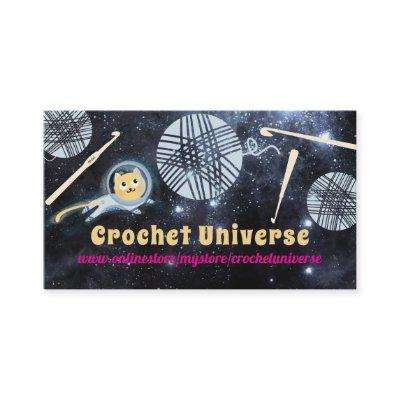 Space cat universe yarn crochet hooks