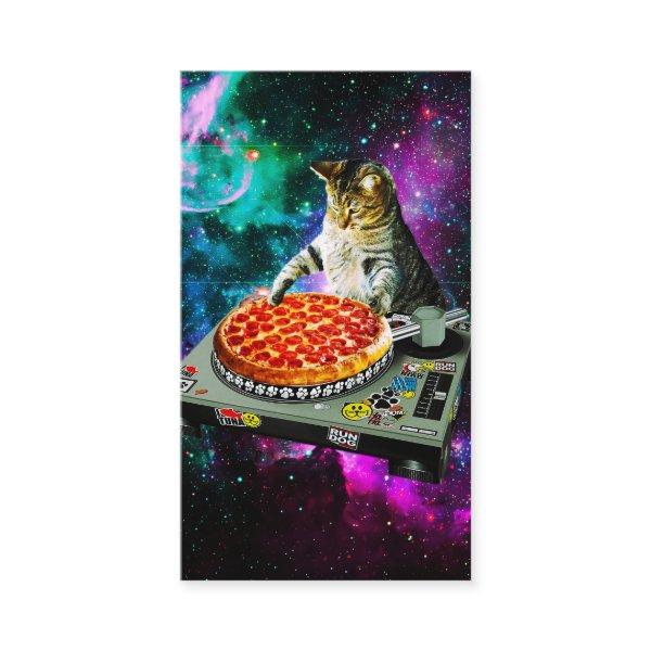 Space dj cat pizza