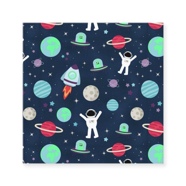 Space Pattern illustration Discount Card