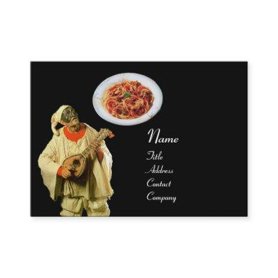 SPAGHETTI & MANDOLIN ITALIAN KITCHEN,black red