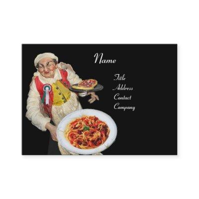 SPAGHETTI & MANDOLIN ITALIAN KITCHEN,black red