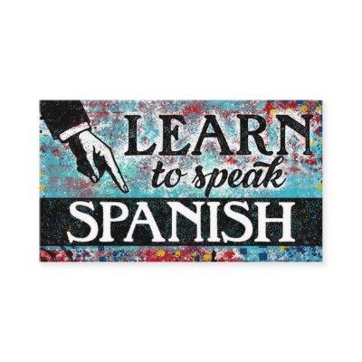 Spanish Language Lessons  - Blue Red