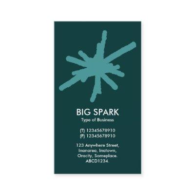 Spark - Ocean Green on Dk Teal