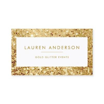 Sparkle and Shine Large Gold Glitter Beauty Salon